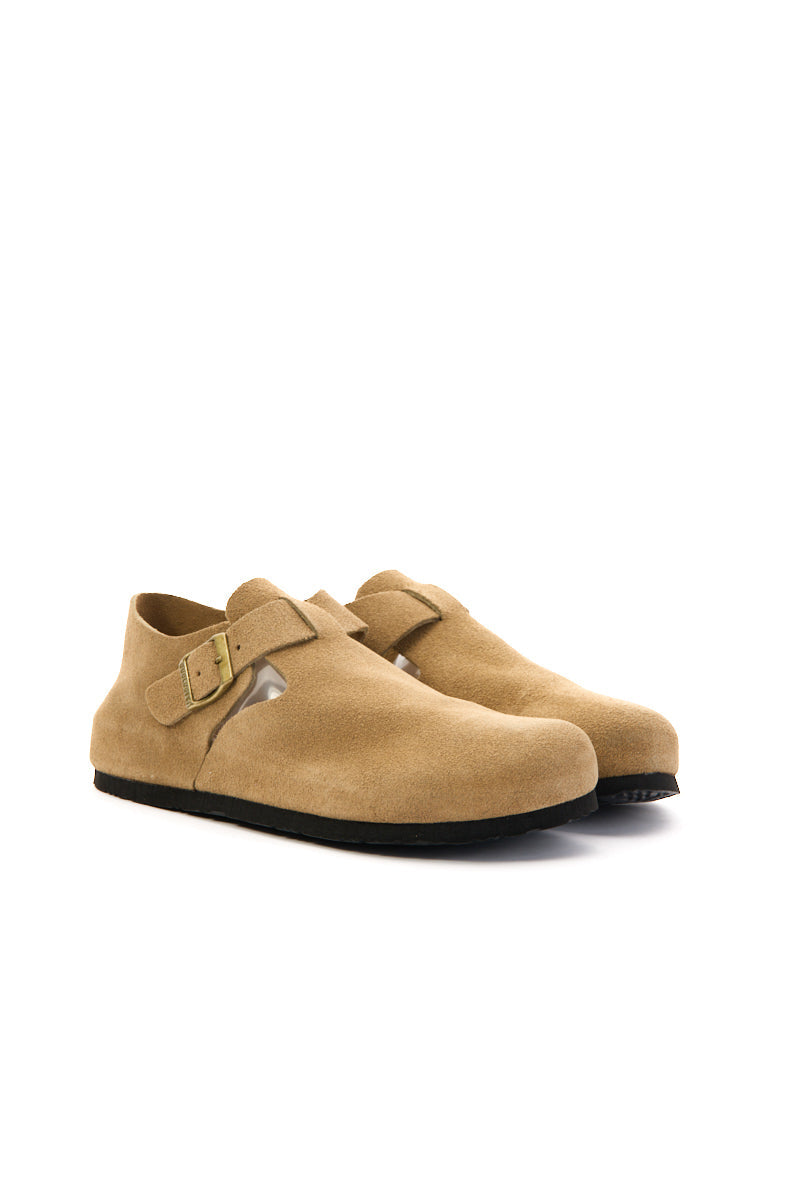Seashore Suede Clog Loafer - Khaki