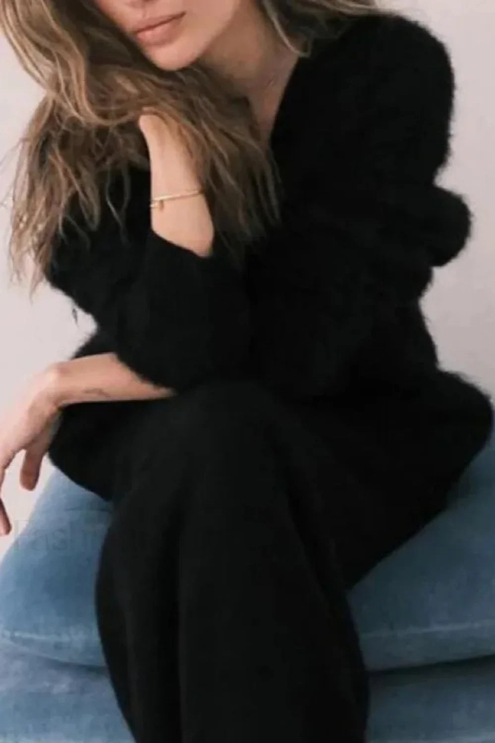 Korean Style Long Sleeve Knit Cardigan