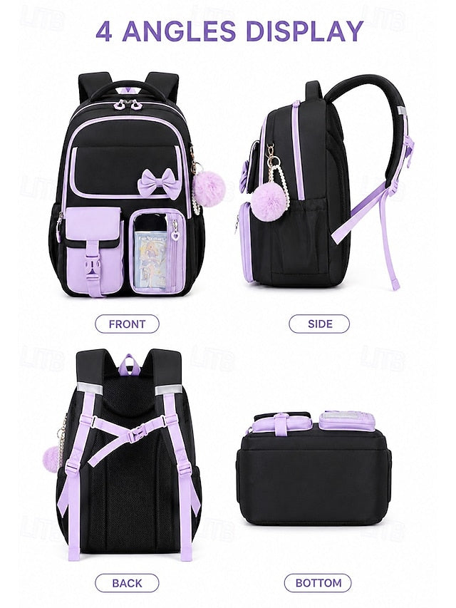 Girls' 3-Piece School Backpack Set