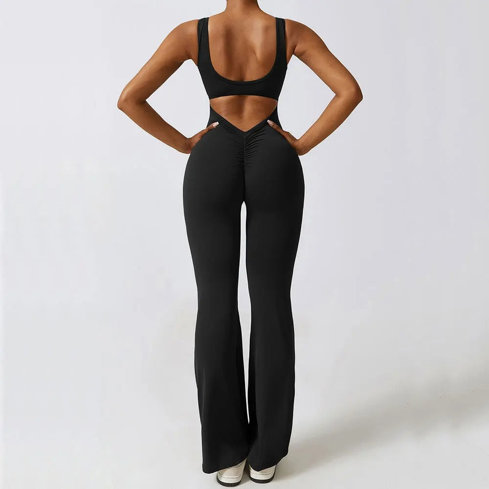The AuraFlow Backless Jumpsuit - Full Freedom, Sculpted Silhouette + 50% OFF