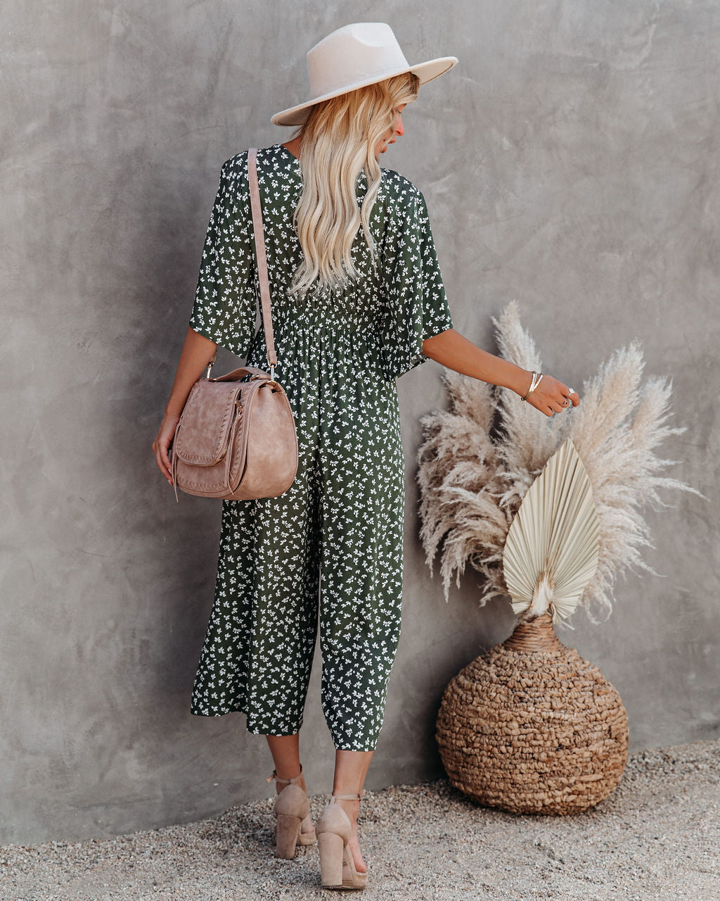Marini Printed Tie Front Jumpsuit