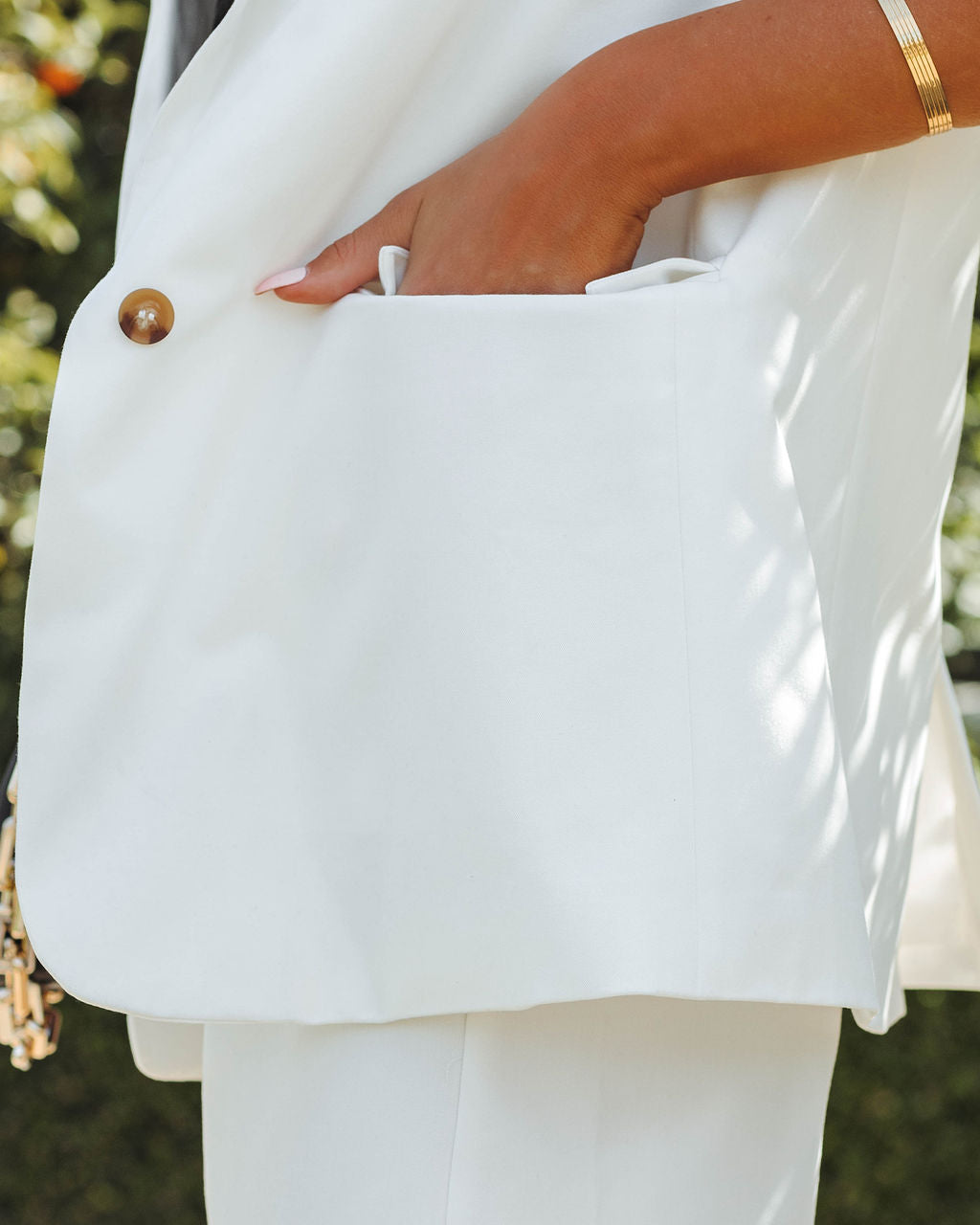 Milani Pocketed Blazer - Off White