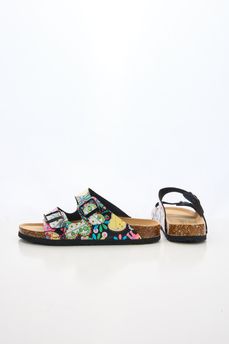 Signature Double Strap Footbed Sandal - Multi