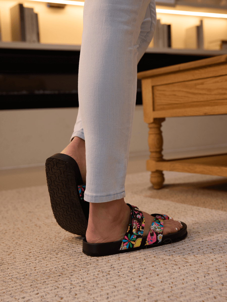 Thong Toe Cushioned Footbed Sandal - Multi