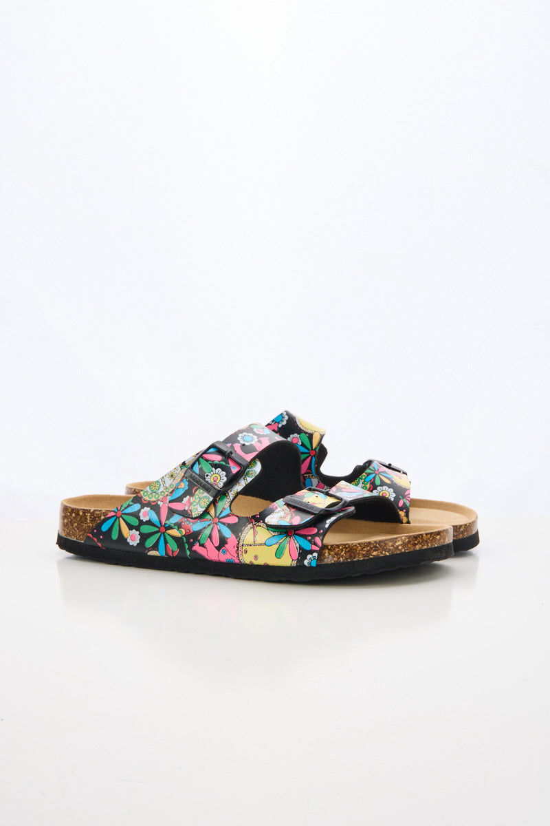 Signature Double Strap Footbed Sandal - Multi