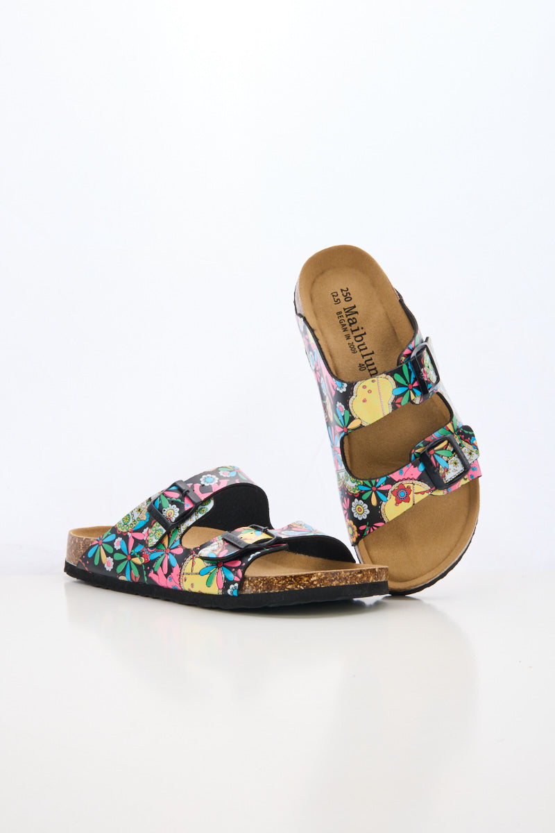 Signature Double Strap Footbed Sandal - Multi