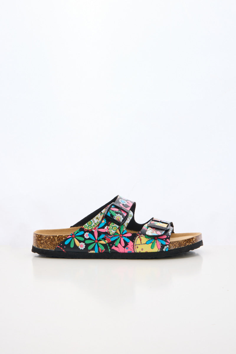 Signature Double Strap Footbed Sandal - Multi