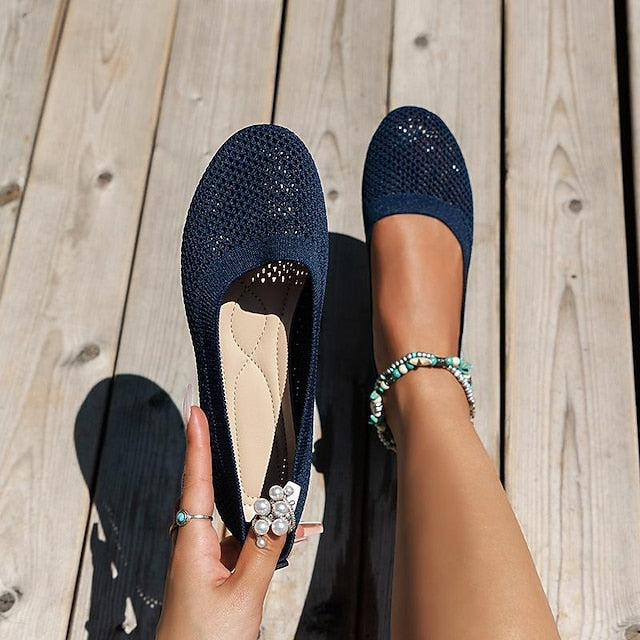 Women's Breathable Mesh Slip-On Flats