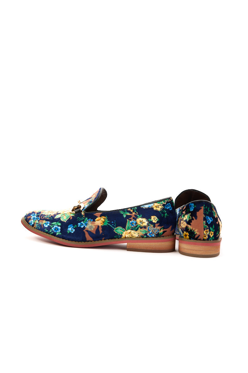 Essie Floral Printed Suede Loafer