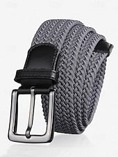 Men's Elastic Woven Braided Belt