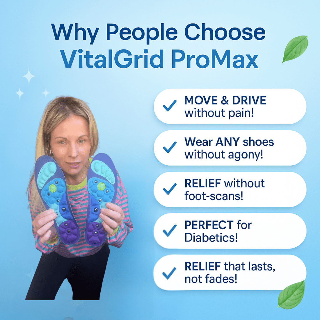 NeuroSoothe Insole - End Neuropathy Foot Pain - 50% OFF