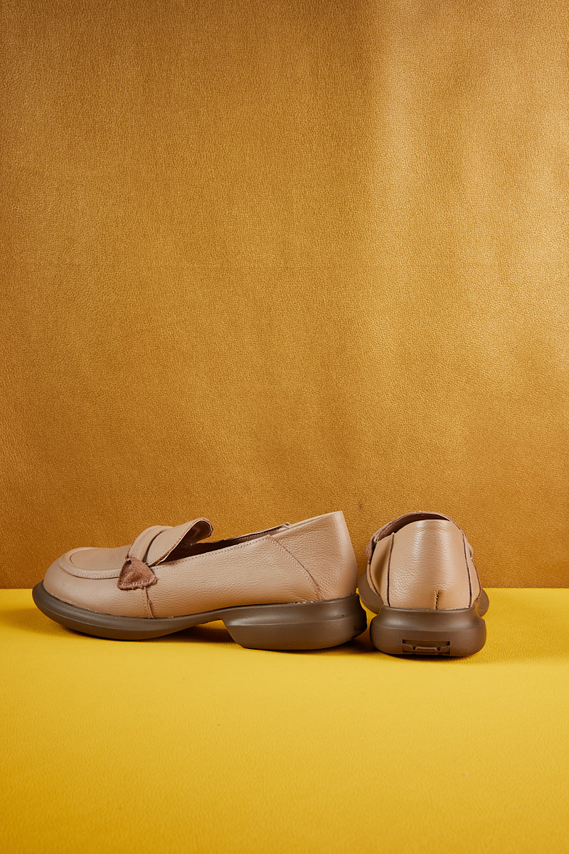 Simple Your Way Leather Loafer - Neutral