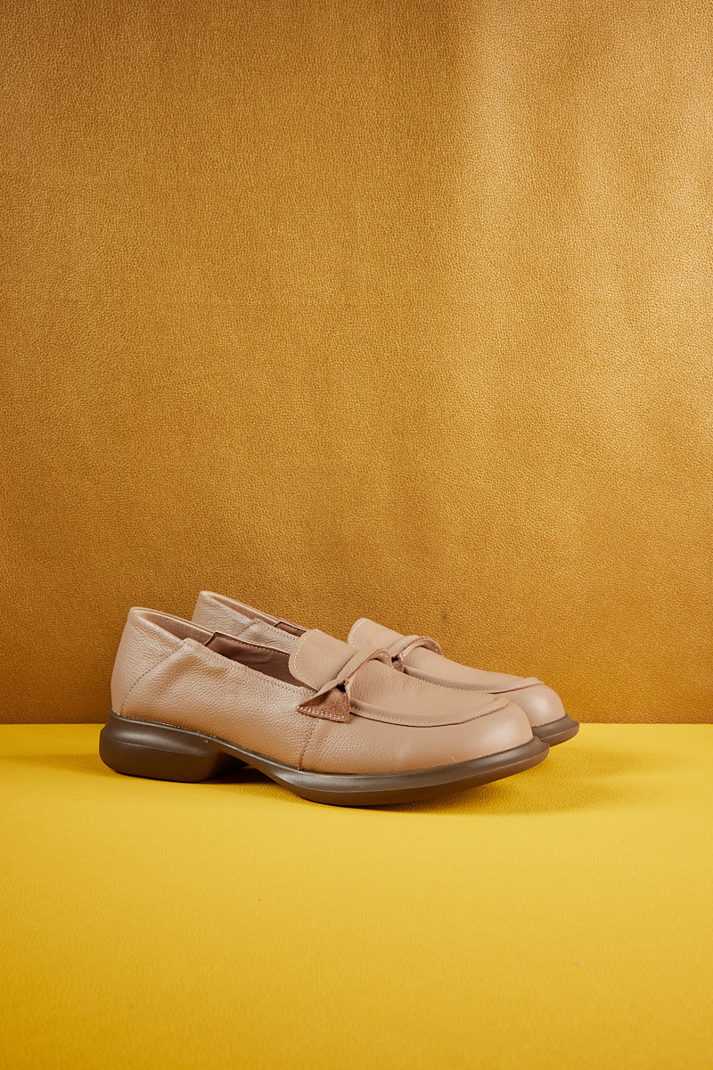 Simple Your Way Leather Loafer - Neutral