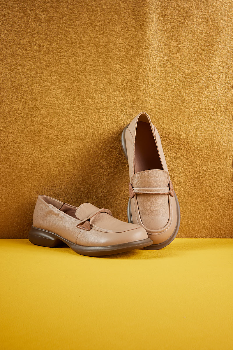 Simple Your Way Leather Loafer - Neutral