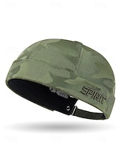 Men's Polyester Camouflage Brimless Docker Cap