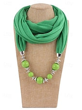 Women's Multicolor Warm Scarf Necklace