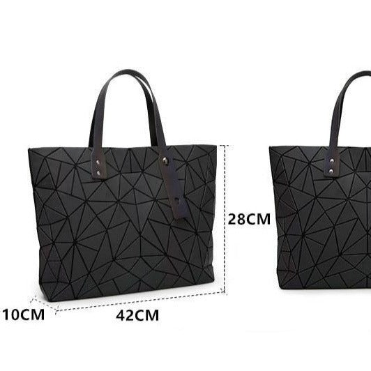 Women's Tote Geometric Quilted Shoulder Bag
