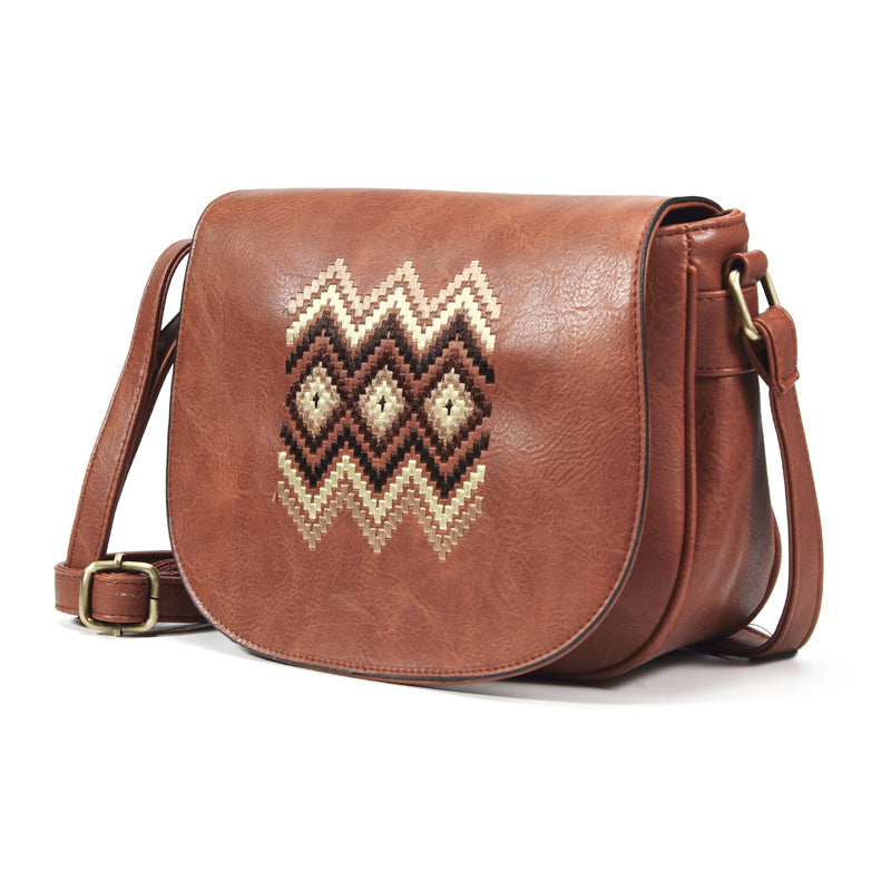 Vintage Embroidery Women Handbag Cross Body Purse