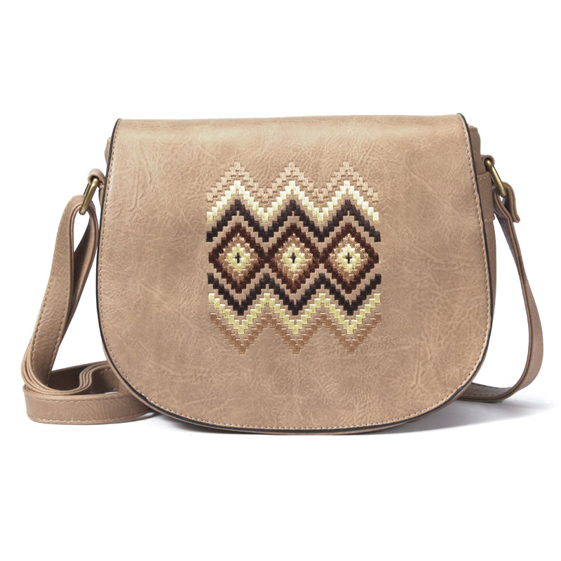 Vintage Embroidery Women Handbag Cross Body Purse