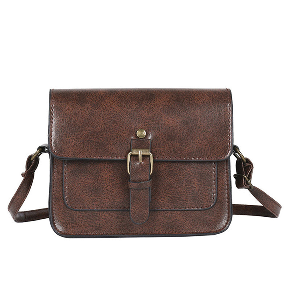 Vintage Women Flap Fashion Casual Leather Shoulder Bags Lady Crossbody Messenger Bag
