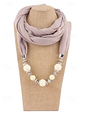 Women's Multicolor Warm Scarf Necklace