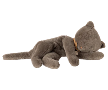 Sleeping kitten plush, Medium  Grey
