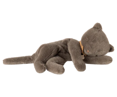 Sleeping kitten plush, Medium  Grey
