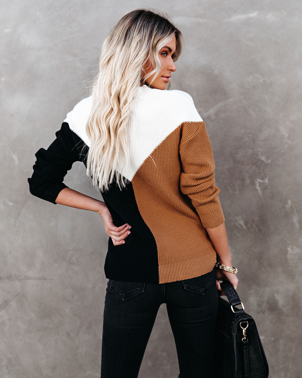 Rockridge Cotton Blend Colorblock Sweater