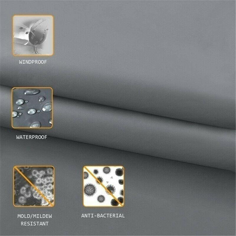 Shower Curtain Thicken Bathroom Rug Set-STYLEGOING