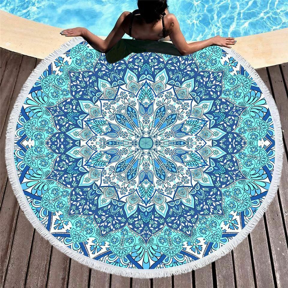 Round Bohemian Beach Towel-STYLEGOING
