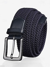 Men's Elastic Woven Braided Belt