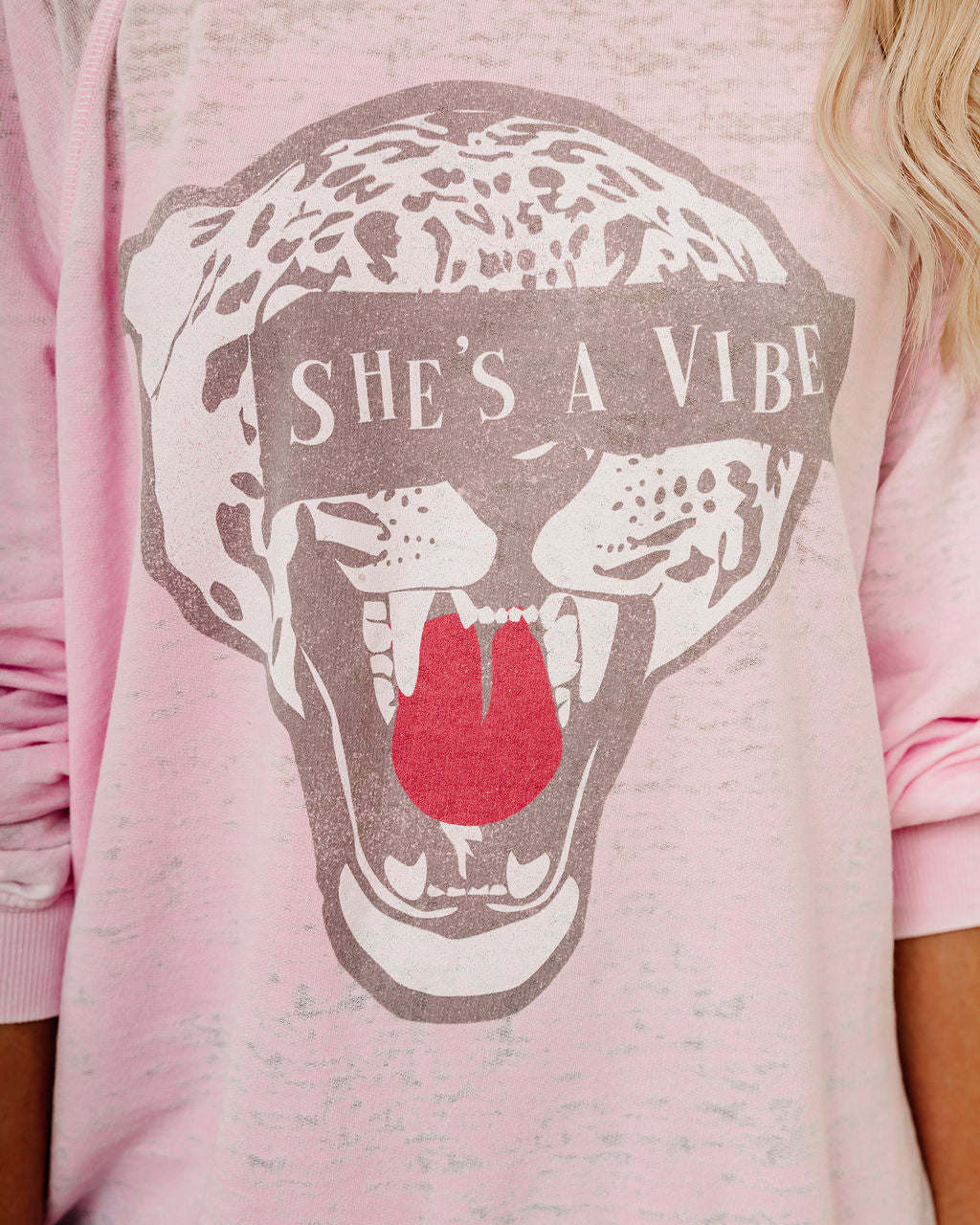 She's A Vibe Vintage Knit Cheetah Pullover