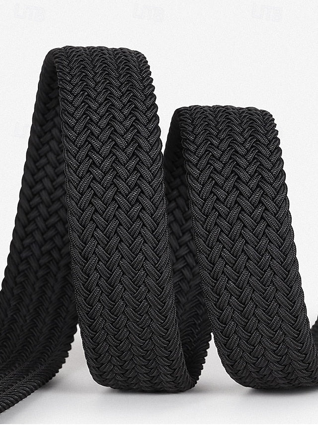 Men's Elastic Woven Braided Belt