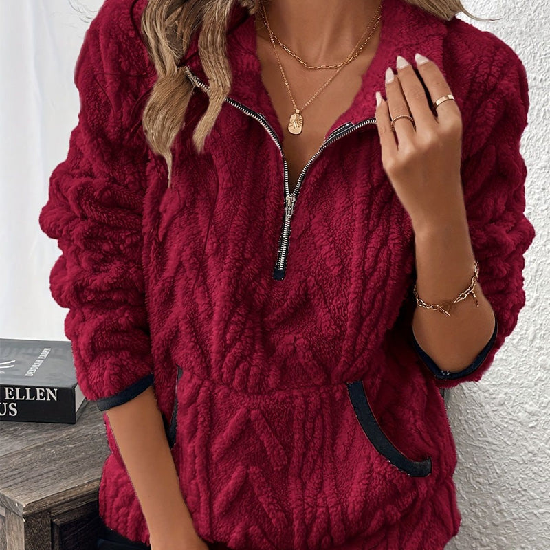The Fluffy Half-Zip Pullover - The Coziest Sweatshirt You'll Own + 50% OFF