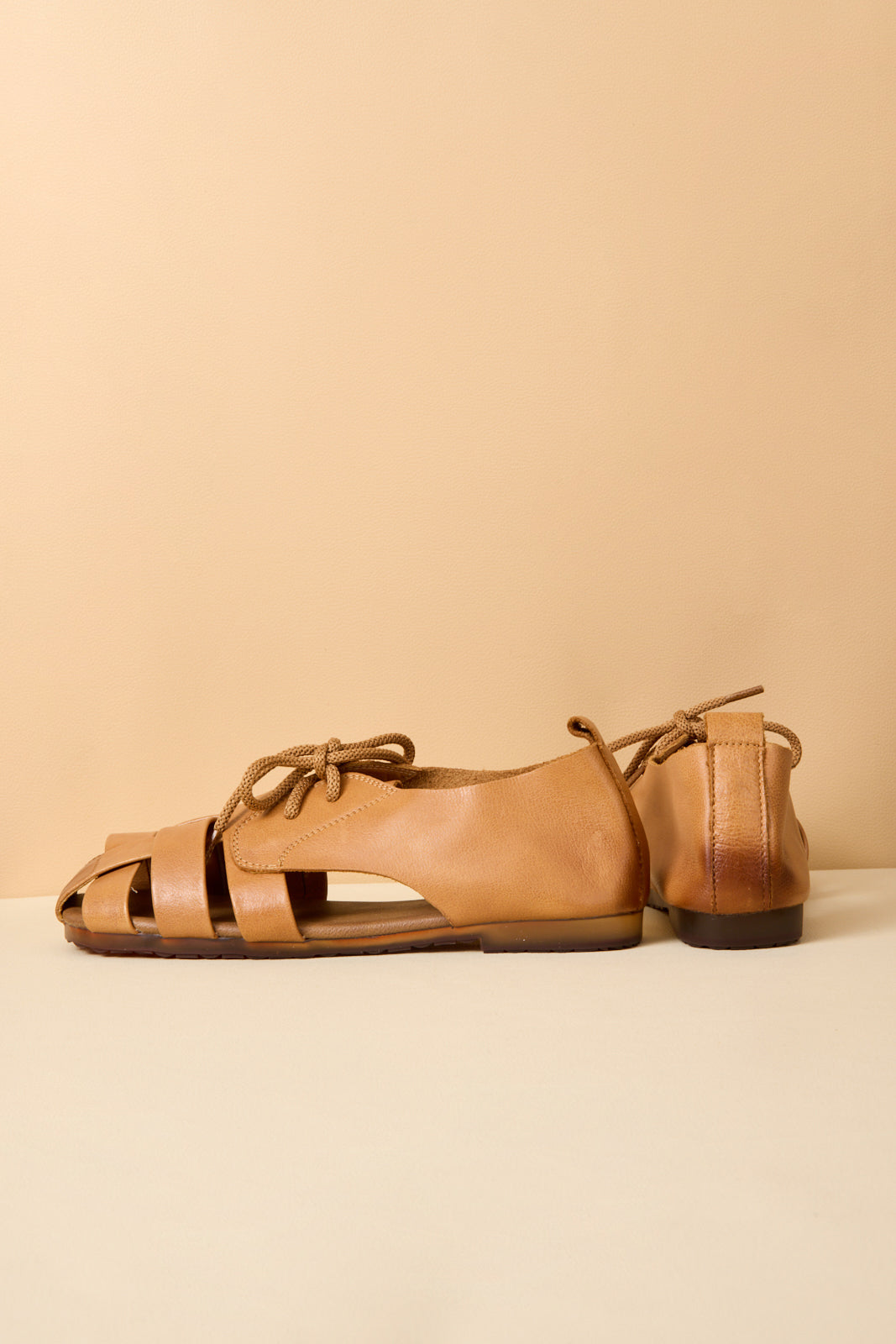 Daybreaker Leather Woven Sandal - Tan