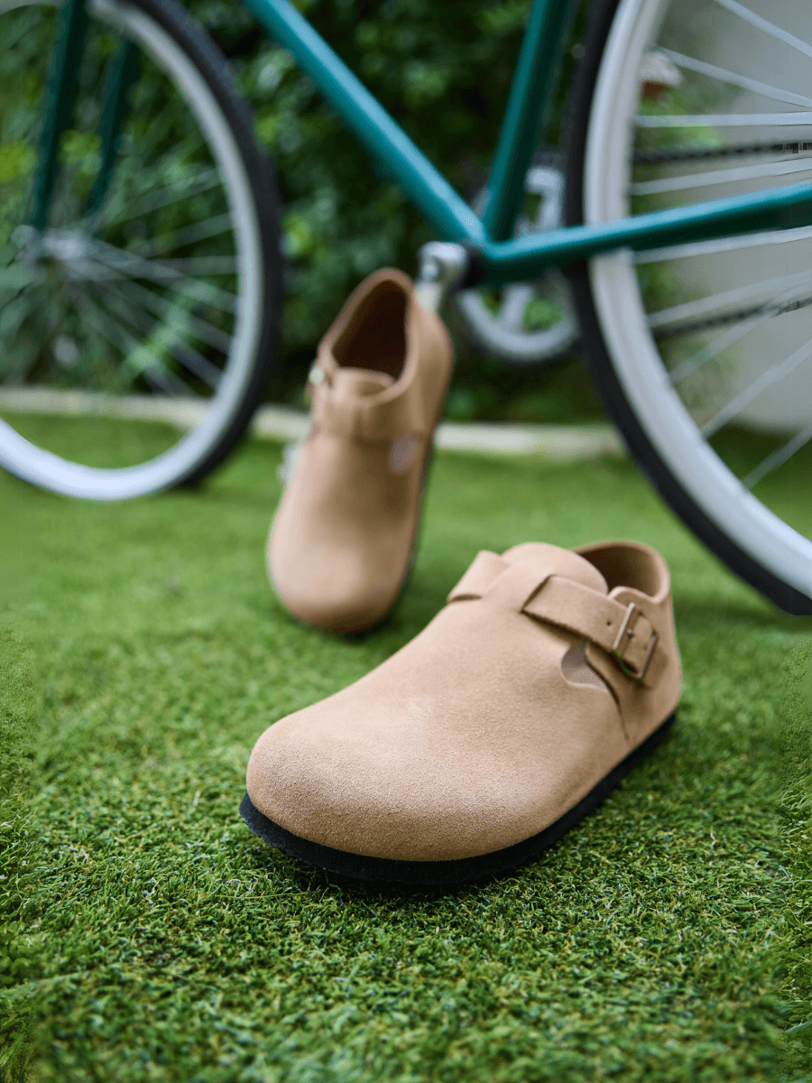 Seashore Suede Clog Loafer - Tan