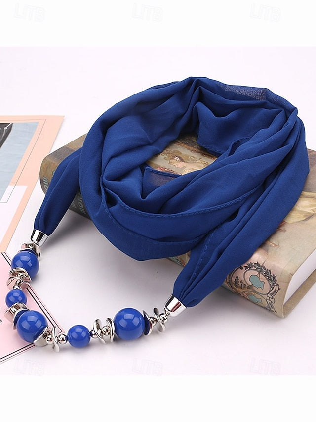 Women's Multicolor Warm Scarf Necklace