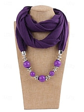 Women's Multicolor Warm Scarf Necklace