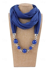 Women's Multicolor Warm Scarf Necklace