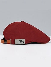 Men's Cotton Flat Cap Vintage Newsboy Hat
