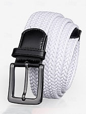 Men's Elastic Woven Braided Belt