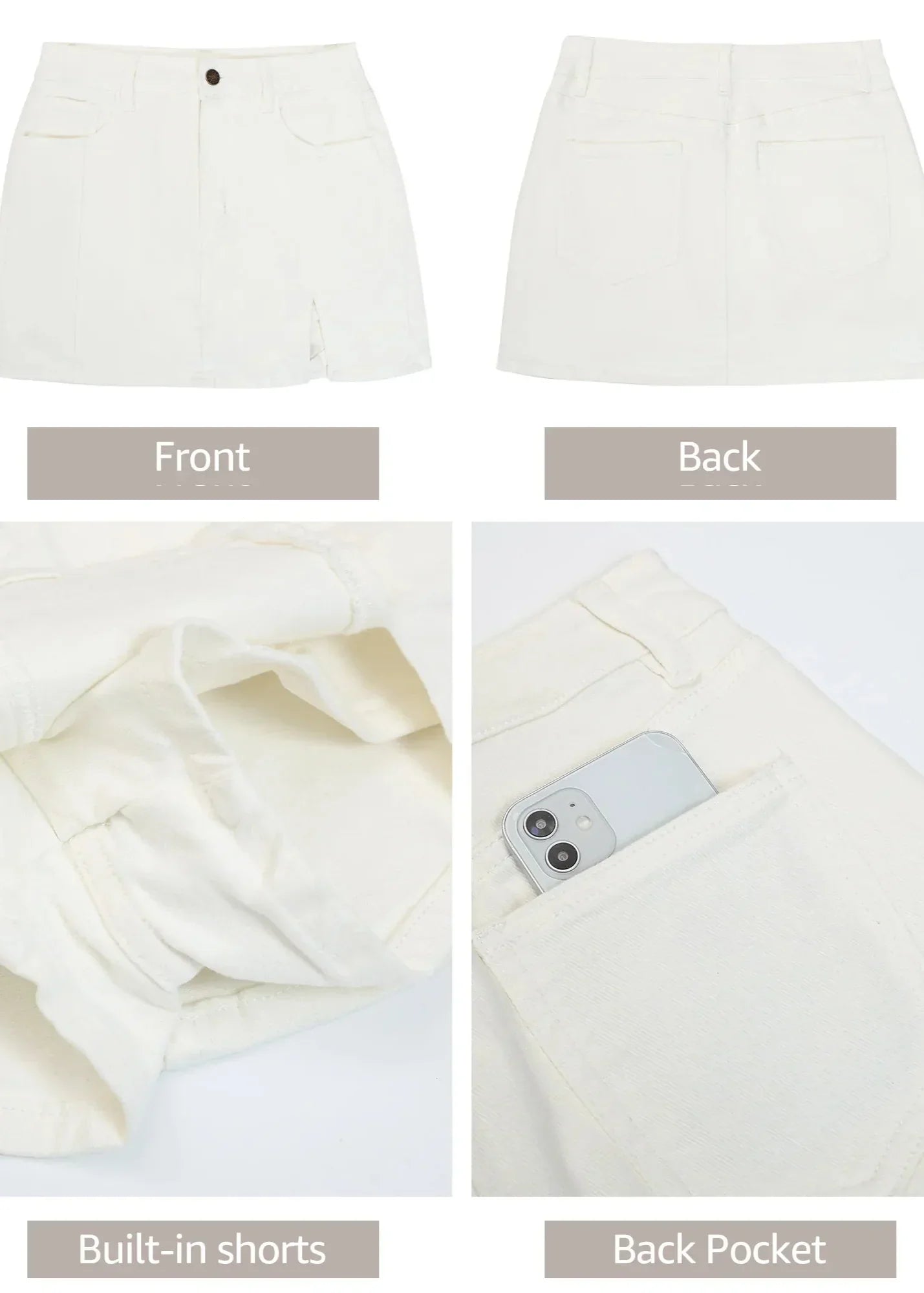 EffortlessChic Denim Skort + Own Every Moment, Confidently - 50% OFF