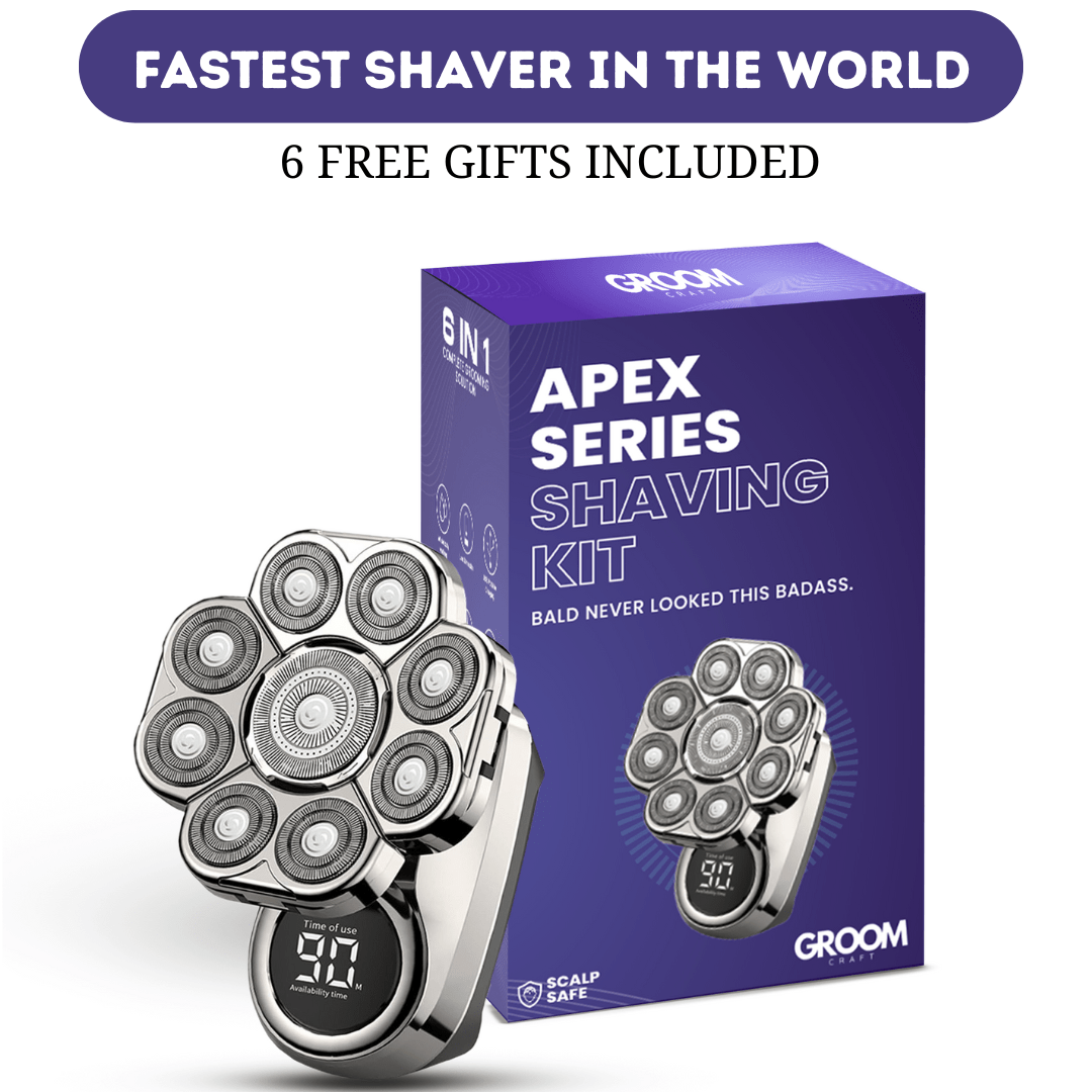 The Apex 9-Blade Shaver - Effortless  Shave, ScalpSafe Technology + 50% OFF
