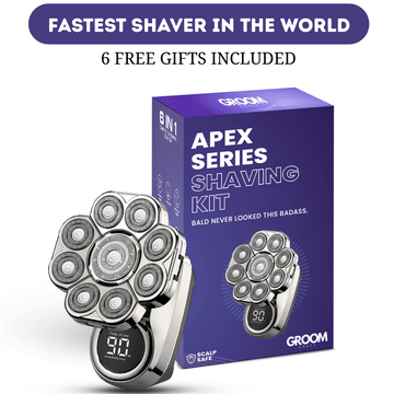 The Apex 9-Blade Shaver - Effortless  Shave, ScalpSafe Technology + 50% OFF
