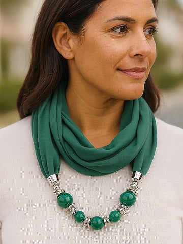 Women's Multicolor Warm Scarf Necklace