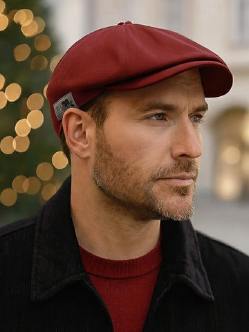 Men's Cotton Flat Cap Vintage Newsboy Hat