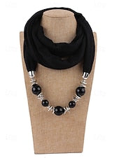 Women's Multicolor Warm Scarf Necklace