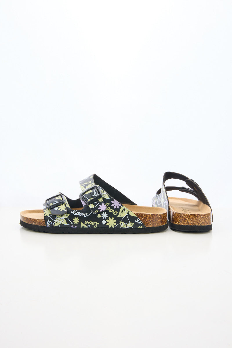 Signature Double Strap Footbed Sandal - Yellow