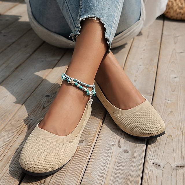 Women's Breathable Mesh Slip-On Flats