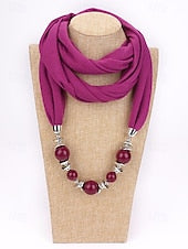 Women's Multicolor Warm Scarf Necklace